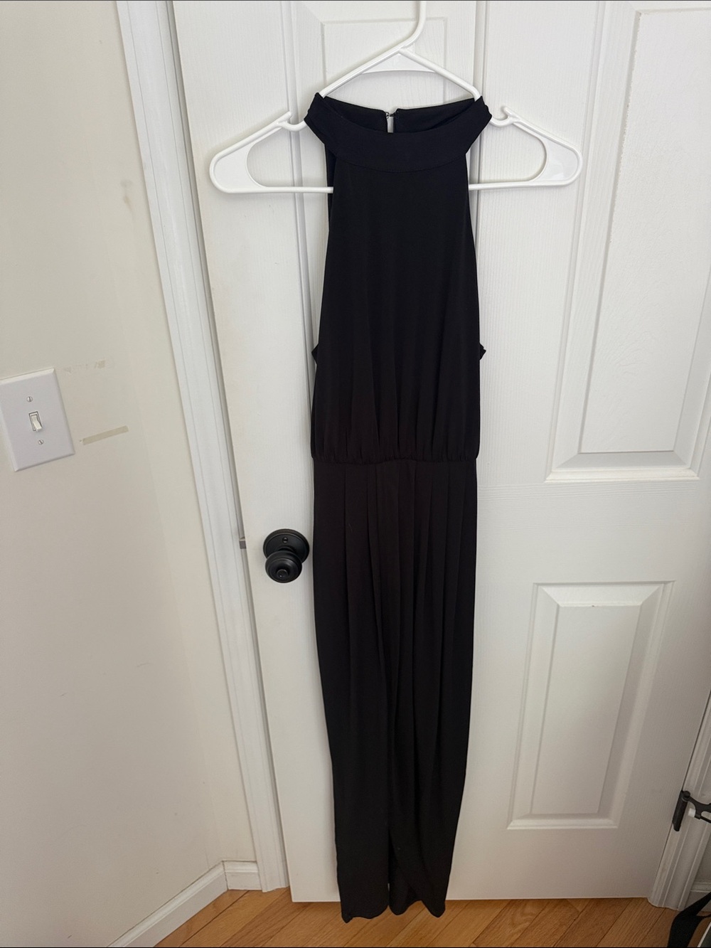 VENUS Black High-Neck Sleeveless Wedding Dress